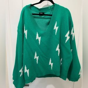 Dressed in lala lighting bolt sweater oversized